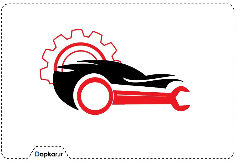 طراحی لوگوی فلت تعمیر کار خودرو
