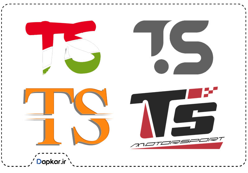 طراحی لوگو با دو حرف بزرگ انگلیسی T&S